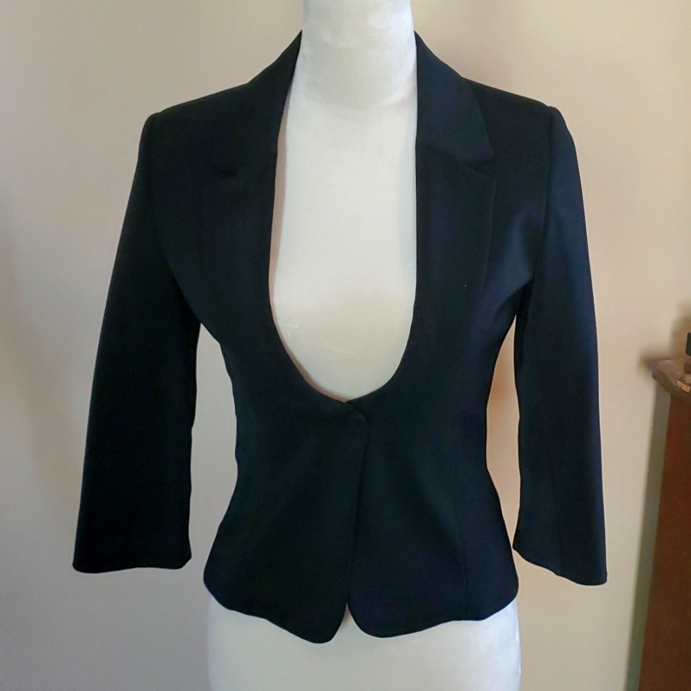 White House Black Market suit jacket in Black